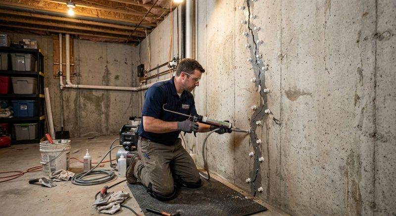 Basement Crack Repair in Newnan, GA