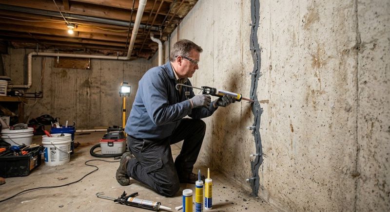 Basement Crack Repair in Newnan, GA