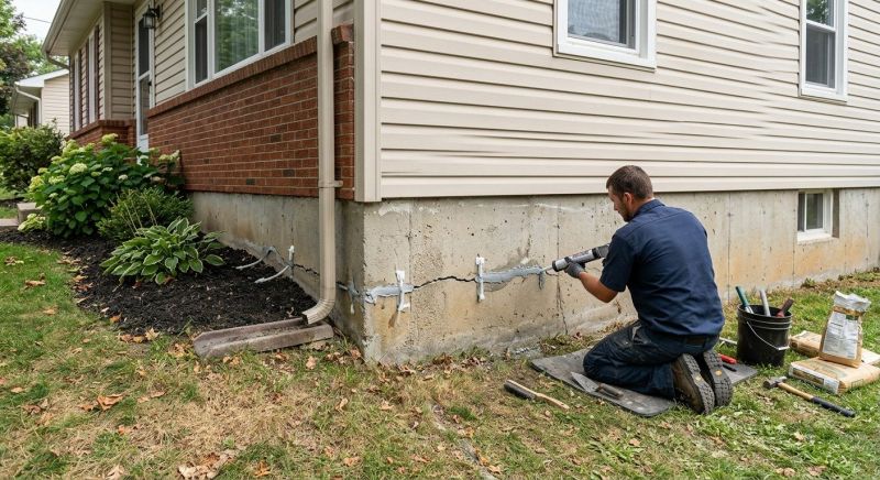 Basement Crack Repair in Newnan, GA