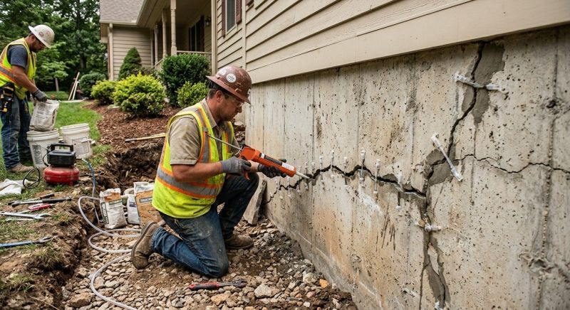 Cracked Foundation Repair in Gay, GA
