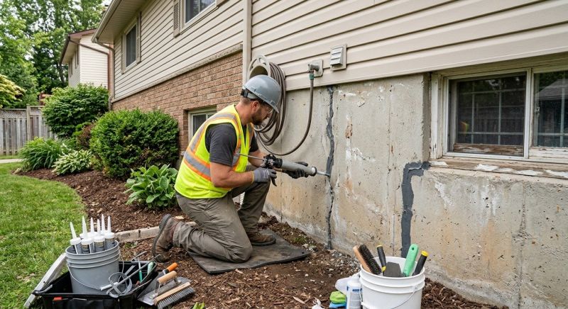 Foundation Crack Sealing in Newnan, GA