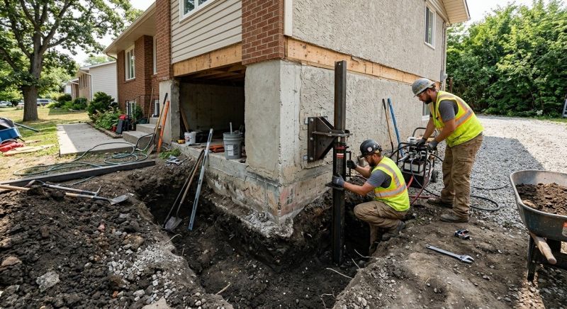 Foundation Pier Repair in Newnan, GA