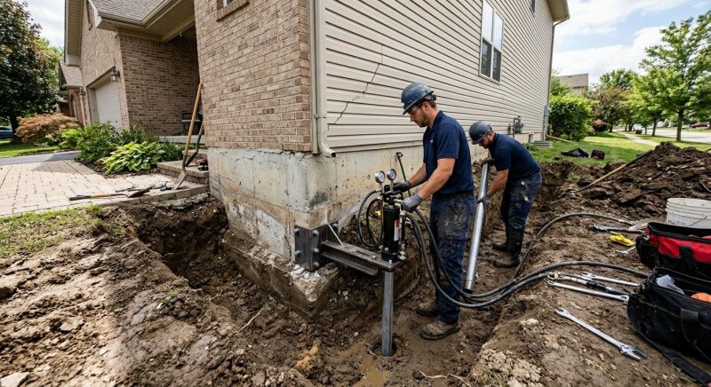 Foundation Settlement Repair in Newnan, GA