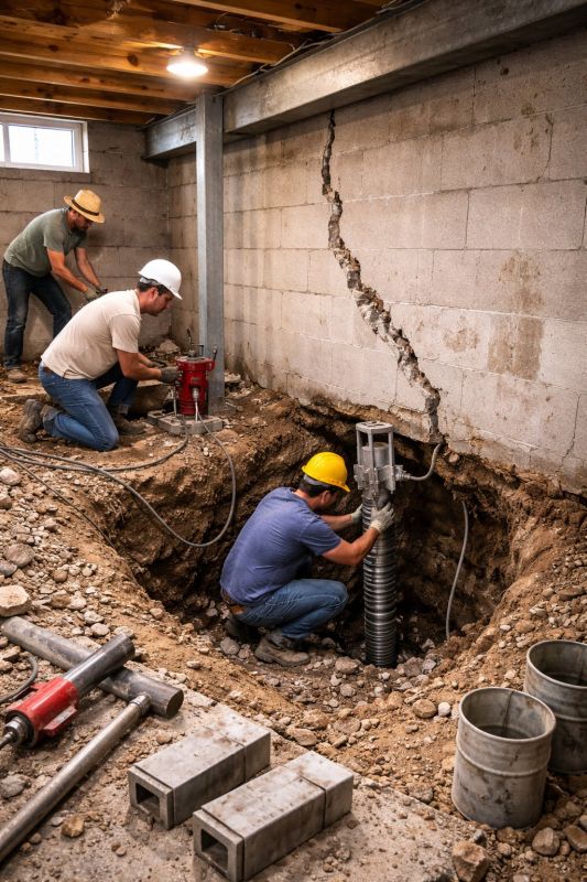 Foundation Structural Repair in Peachtree City, GA