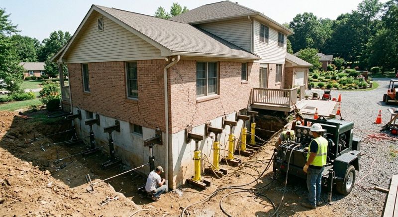 Sinking Foundation Lifting in Newnan, GA