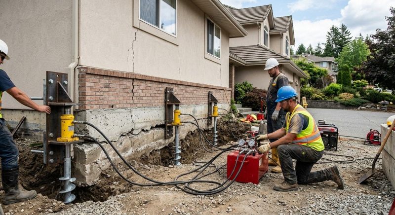 Sinking Foundation Lifting in Newnan, GA