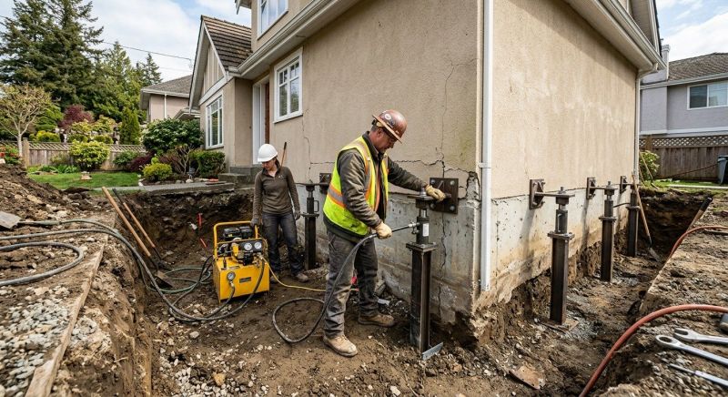 Sinking Foundation Repair in Carrollton, GA