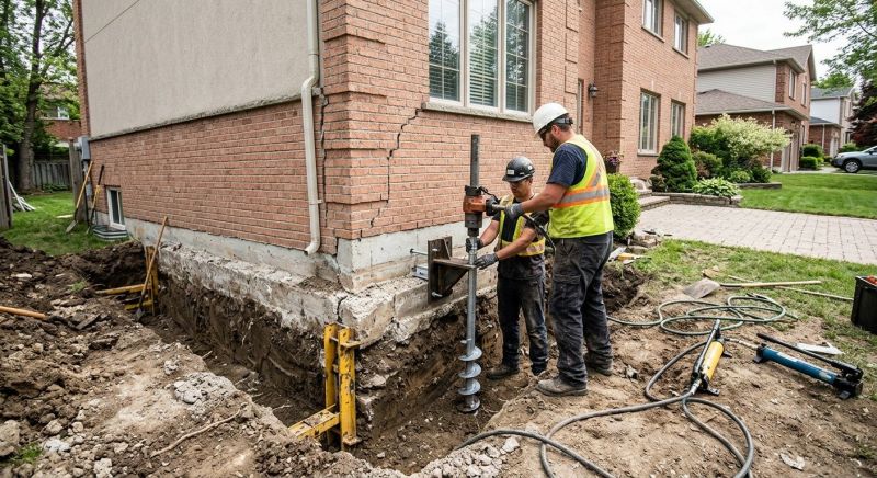 Sinking Foundation Repair in Douglasville, GA