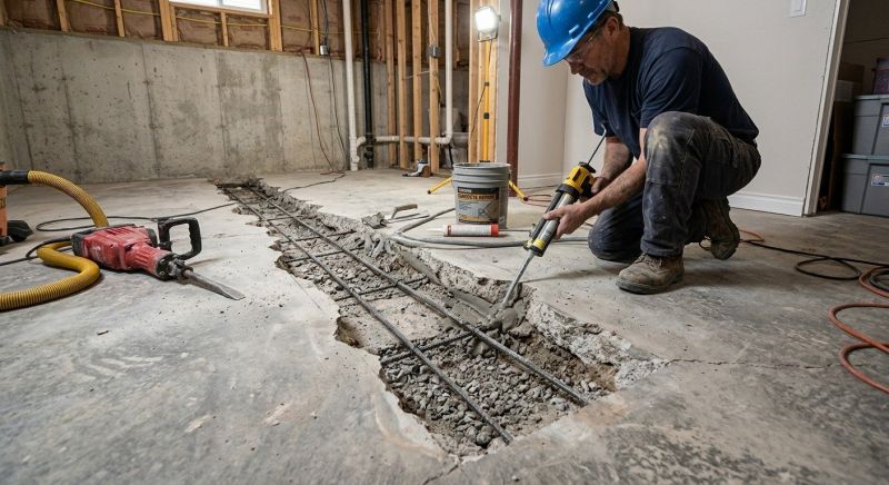 Slab Foundation Repair in Newnan, GA